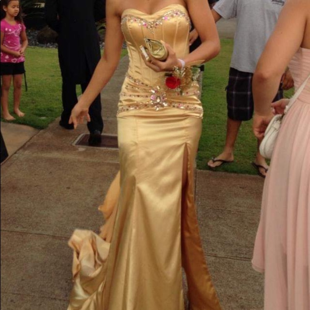 Gold Prom Dress